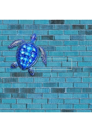 Yifomall Altın Sarı Deniz Kaplumbağası Duvar Dekoru - Profesyonel El İşliği, Kolay Asma, Ev Ofis Dekorasyonu, Deniz Tema Hediyesi Diğer