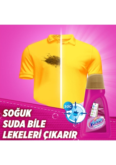Vanish Kosla Oxi Action Gold Pembe Sıvı Leke Çıkarıcı 2 x 1 L