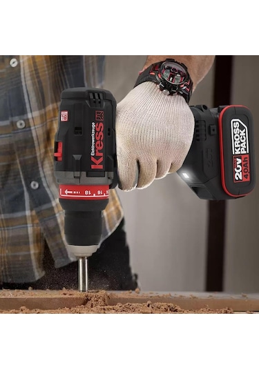 Kress KUA72.91 20V Kömürsüz Profesyonel Şarjlı Matkap Akü Dahil Değildir
