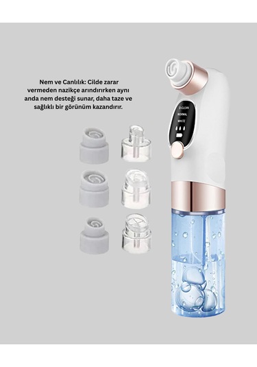 Çok Fonksiyonlu Cilt Bakım Cihazı Siyah Nokta, Gözenek Ve Akne Temizleyici