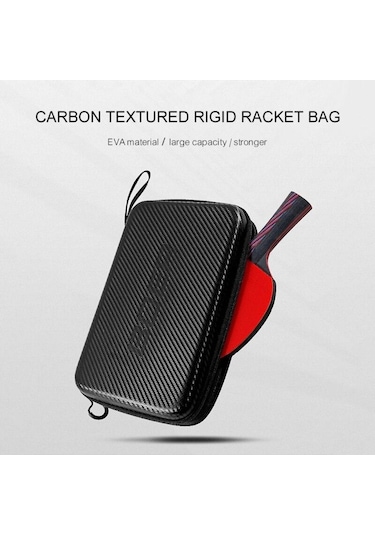 Masa Tenisi Raket Kapağı Eva Kapak 290x195x50mm Masa Tenisi Raket Kapağı Masa Tenisi Raketi Çanta Su Geçirmez Kürek Kılıfı Parçası Siyah