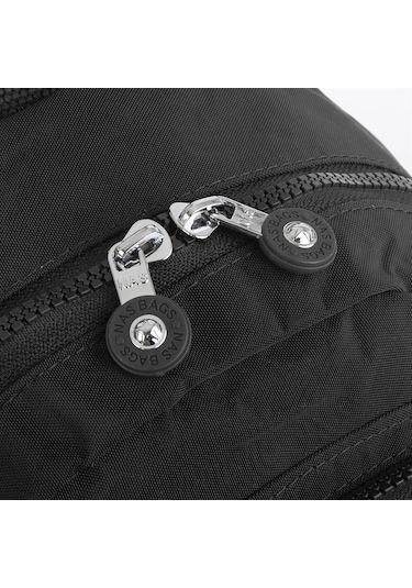 Nas Bag Kadın Sırt Çantası Orta Boy Siyah Siyah