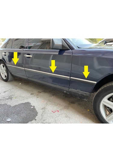 M. Benz E Klasse W124 Krom Yan Kapı Çıtası 8 Prç. 1984-1995 Arası