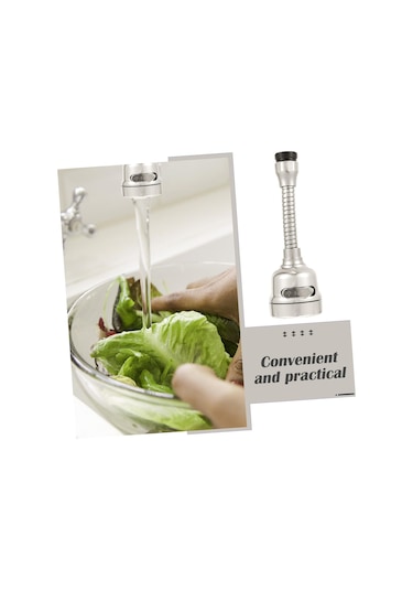 1 Bilgisayar Musluk Duş Musluk Püskürtücü Musluk Aksesuarı Gümüş