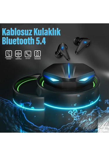 Exenar K55 TWS Bluetooth Kablosuz Oyuncu Kulak İçi Kulaklık