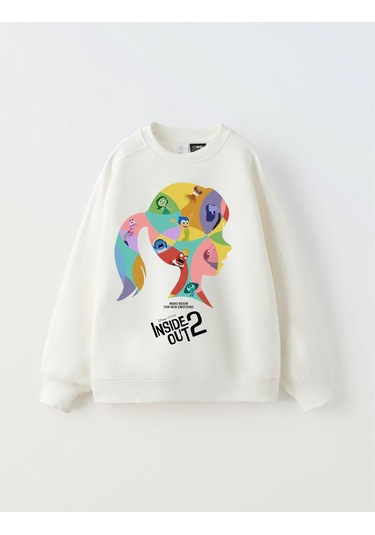 Ters Yüz Çocuk Sweatshirt Beyaz