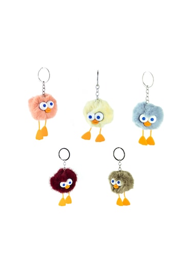 Anahtarlık Pelüş Şaşkın Surat Emoji Anahtarlık