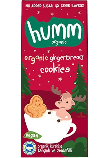 Humm Organic Organik Tarçınlı Zencefilli Kurabiye 55 G