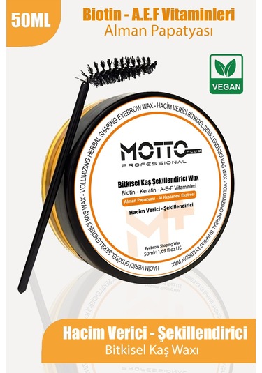 Motto Plus Professional Lifting Etkili Hacim Verici Ve Sabitleyici Kaş Waxı 50 ML