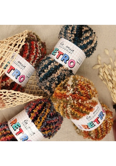 Büro Ev Ofis Hobi Dikiş Atölyesi İçin Geleneksel Ebruli El Örgü İpi