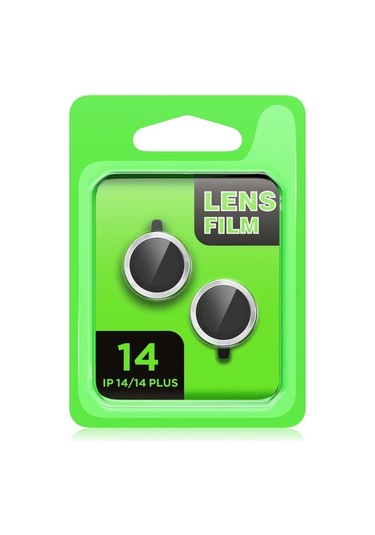 Apple, Uyumlu iPhone 14 Raze Metal Kamera Lens - Siyah