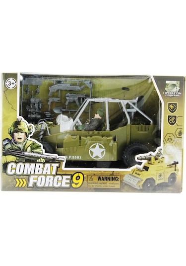 Combat Force Figür ve Askeri Buggy