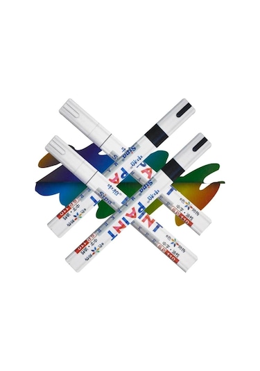 Oto Çizik Giderici Rötuş Boya Marker Kalemi 2 Siyah 2 Beyaz Set (301332238)