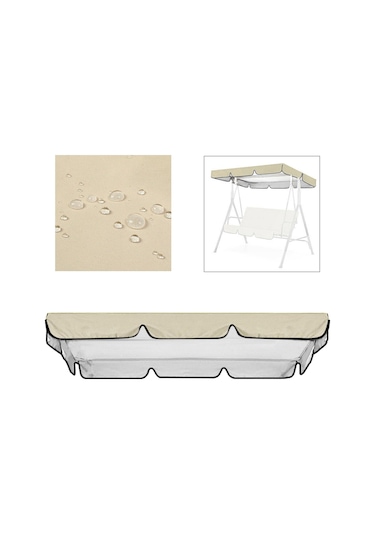 Suntek Veranda Havuzbaşı Için Yedek Salıncak Gölgelik Bej