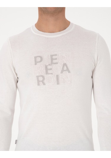 Pierre Cardin Erkek Ekru Kazak /triko 50315737-vr019 Ekru