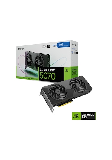 Pny Geforce Rtx 5070 Oc 12gb Dual-fan Slim Gddr7 192bit Aeae1pny0004