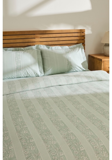 Kaşmir Home Tove %100 Pamuk Tove Çift Kişilik Pike Takımı Çağla Çağla