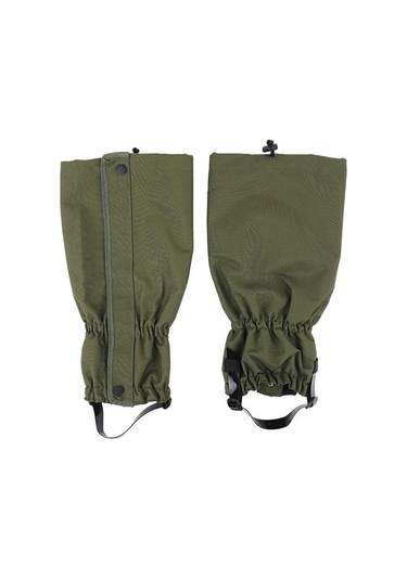 1 Çift Su Geçirmez Spor Tırmanma Legging Çorapları Yürüyüş, Kayak, Avcılık İçin Su Geçirmez Bot Kapağı - Ordu Yeşili Yeşil