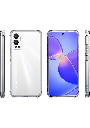 Zore İnfinix Hot 12 Kılıf Msra 2mm Anti Shock Silikon - Renksiz Renksiz