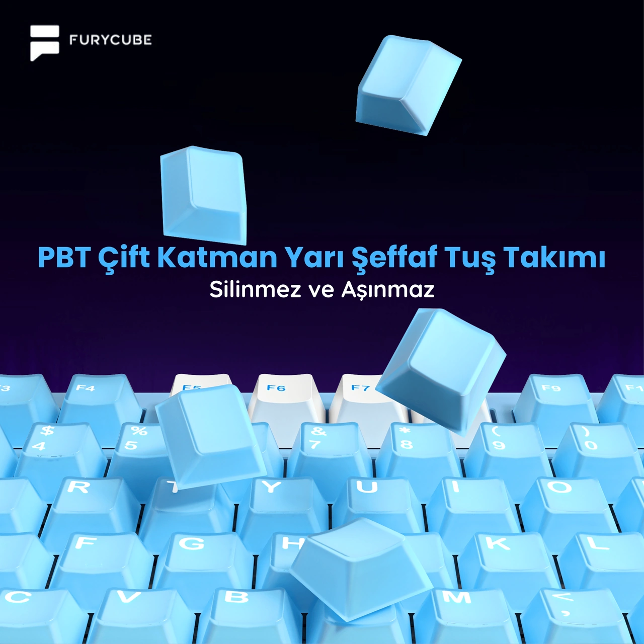 Furycube F75 Pro Alüminyum Mekanik Klavye - Rgb, Hotswap, Kablosuz, Mac/windows Uyumlu, Pembe