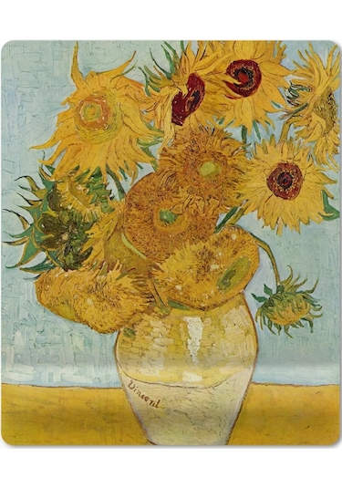 Van Gogh Ayçiçekleri Bilek Destekli Mouse Pad