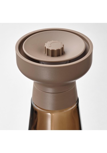 2 Adet Baharat Öğütücü, MeridyenDukkan Cam-Kahverengi Amber Renk 19 cm, 2 Parça Baharat Değirmeni Modern