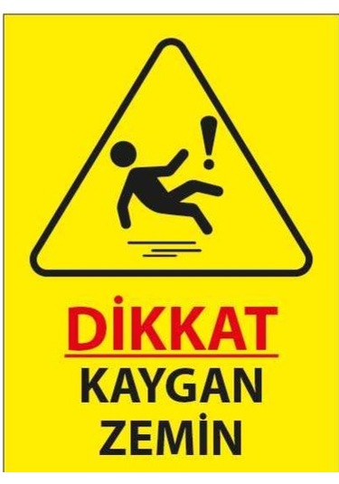 Fezzpirint Dikkat Kaygan Zemin Ölçü 25 35 Dekote