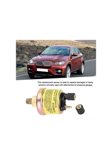 Kosona Yüksek Dayanıklı Alüminyum + Plastik 1/8 Npt Araç Motor Yağ Basıncı Sensörü - Kolay Kurulum, Çift Uçlu Tasarım
