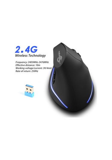 Hallow Zelotes F-35 Dikey Kablosuz Şarjlı Optik Mouse