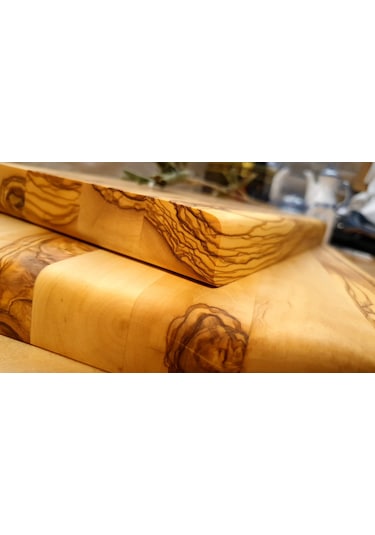 Zeytin Ağacı Ahşap Küçük Kesme Sunum Mutfak Tahtası