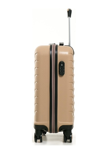 Yefa Pp Polipropilen Kırılmaz Orta & Kabin Boy 2'li Valiz Seti Gold
