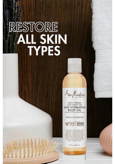 Shea Moisture %100 Saf Hindistan Cevizi Yağlı Günlük Nemlendirici Vücut Yağı 237ml