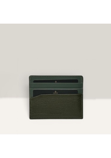 Grande Hakiki Deri Kartlık İnce Cüzdan Küçük Boy Yeşil