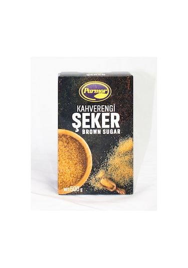 Parmor Kahverengi Toz Şeker Esmer Şeker 500 G