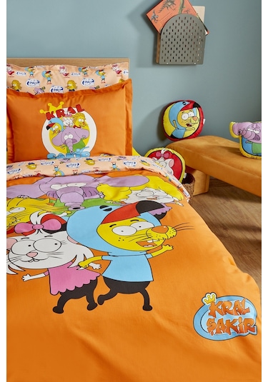 Karaca Home X Kral Şakir Süper Ekip Tek Kişilik Nevresim Takımı 200.22.14.0390