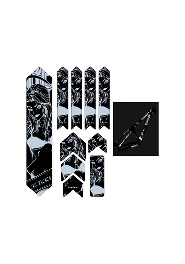 Neevoyu Yansımalı Bisiklet Çerçeve Koruyucu - Çizilmeye Dayanıklı, Gece Güvenliği Sağlayan 112 Karakter