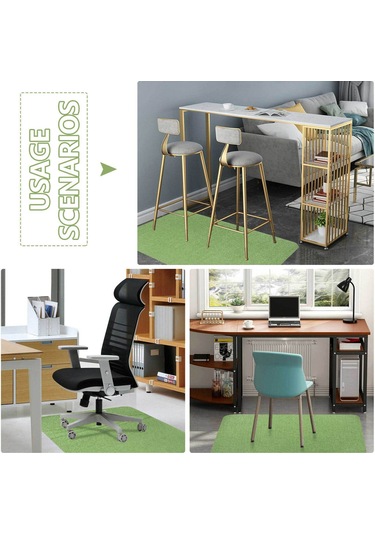 Xiyyadms Yapışkan Kaymaz Sandalye Altlığı - Ofis & Ev İçin Halı Koruyucu Kahverengi