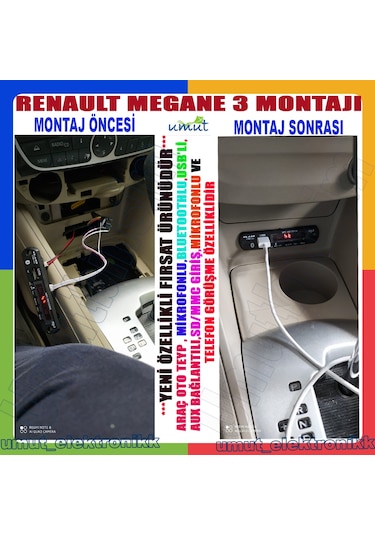 Renault Megane 3 Bluetoothlu Oto Teyp Usb-sd-aux-mp3 Çevirici N11.407