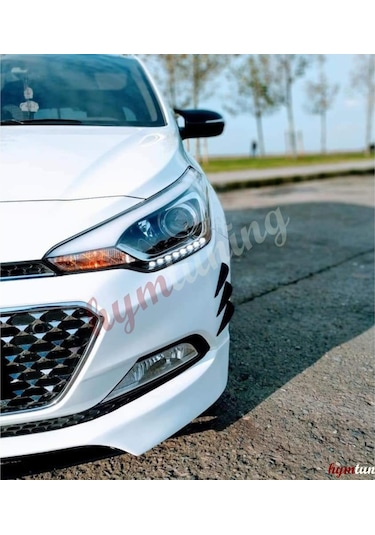 Hyundai İ20 2015 Yarasa Ayna Kapağı - Sinyalli Ayna - Parlak Siyah