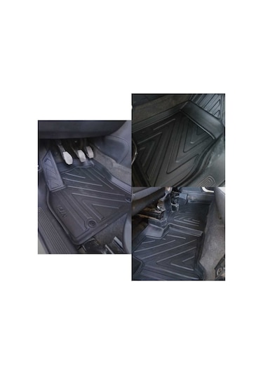 Ford C-max 2011+ 4d Araca Özel Havuzlu Paspas Takımı Karbon