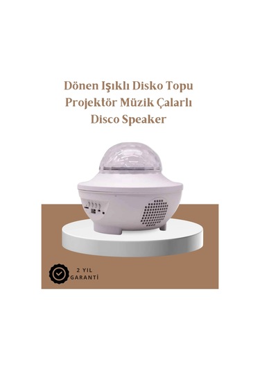Müzik Ritimli Işık Değişimi & Dönen Dalga Efekti Galaxy Projektör