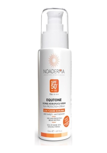 Noaderma Equtone Leke Karşıtı Güneş Koruyucu Yeni Nesil Filtreli Spf50+ Krem 50 Ml