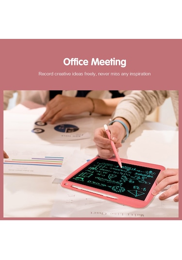 Teltree 9" Lcd Yazı Tahtası - Çocuklar Ve Yetişkinler İçin Kısmen Silinebilir, Göz Koruyucu Doodle Pad 112 Karakter Diğer