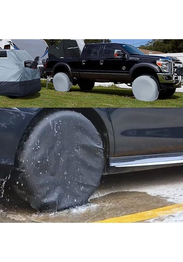 Springsun 2 Adet 33-35in Suv Ve Kamyonlar İçin Su Geçirmez, Güneş Korumalı Lastik Kılıfı - Çizilmeye Dayanıklı 190t Oxford Kumaş