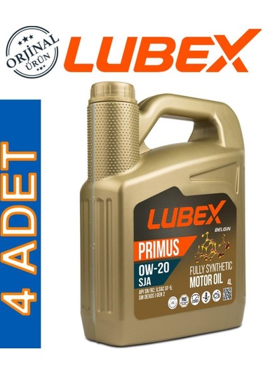 Lubex Sja 0W-20 Tam Sentetik Motor Yağı 4 x 4 L