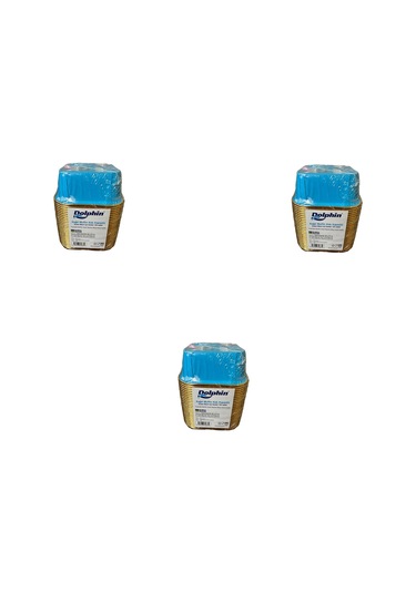 Dolphin Muffin Kare Kağıt Mavi Altın Cupcake Kek Kalıbı Kapsülü Kabı - 25 Adetlik 3 Paket Renkli