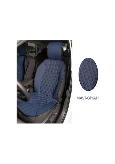 Bmw 3 Serisi 318i Uyumlu Koltuk Minderi Ön 2'li Set Elegance Mavi