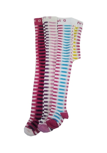 Lababy Kız Bebek Çocuk Renkli Külotlu Çorap 3 Lü Paket