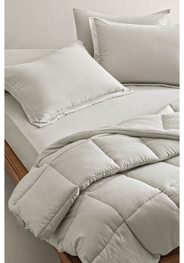 Puffy Mabel Çift Kişilik Comfort Uyku Seti - Açık Gri