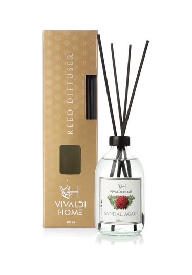Vivaldi Home Sandal Ağacı Çubuklu Oda Kokusu Esansiyel Uçucu Yağ 100 ML